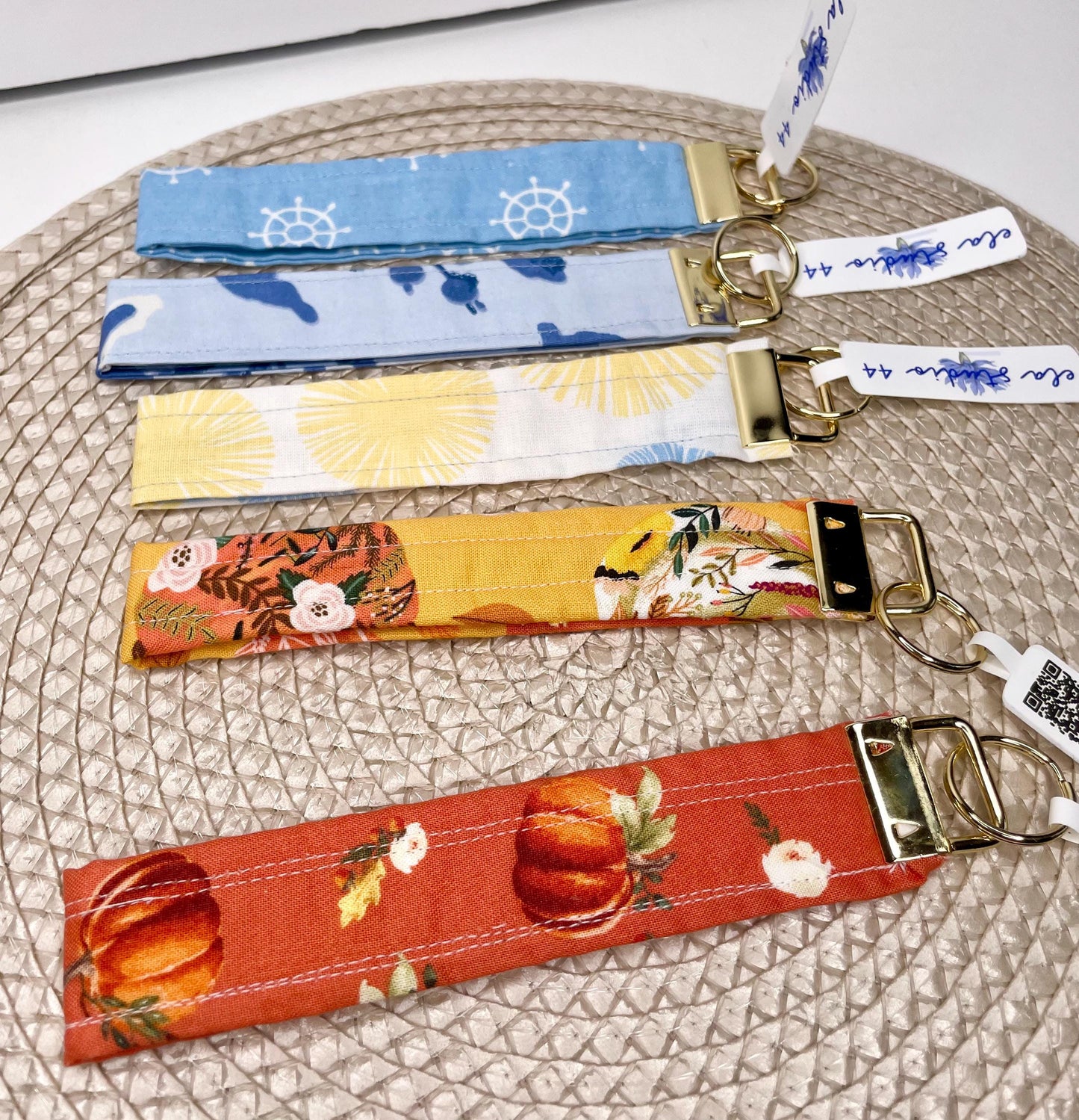Wristlets for keys. add to rucksack as extra zip pull