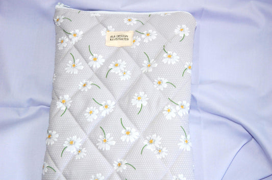 Large Lilac Daisy Book Sleeve for him or her Ideal Christmas Gift Holiday Gift Bookish Love